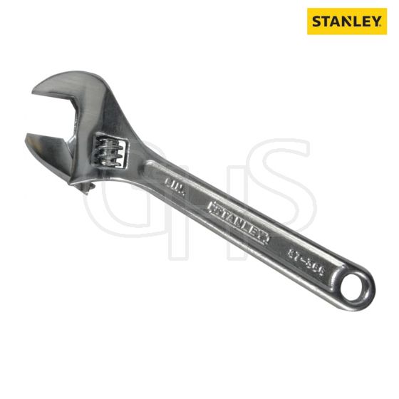 Stanley Chrome Adjustable Wrench 150mm (6in) - 0-87-366