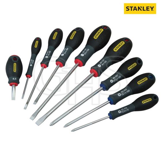 Stanley FatMax Screwdriver Parallel/Flared/Pozi Set of 9 - 5-65-424
