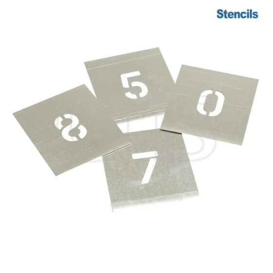 Set of Zinc Stencils - Figures 2in - F2