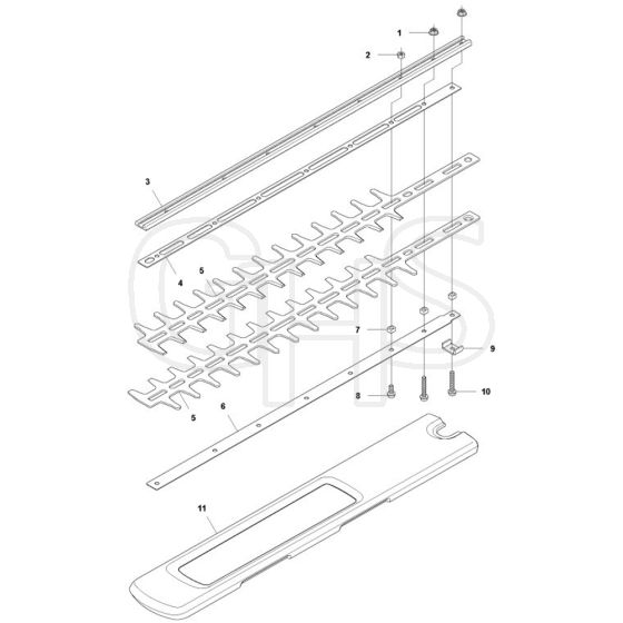 McCulloch SuperLite 4528 - 966693301 - Mower Deck - Cutting Deck Parts Diagram