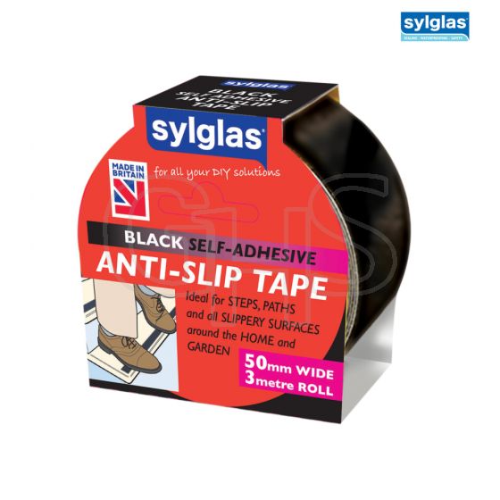 Sylglas Anti-Slip Tape 50mm x 3m Black - 8620040