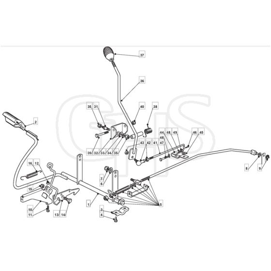 T35M - 2008 - 299954336/BQ - Mountfield Ride On Mower Controls Diagram