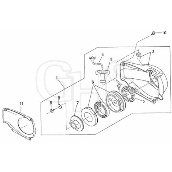Tanaka C17 TCS-3301S - Recoil Starter