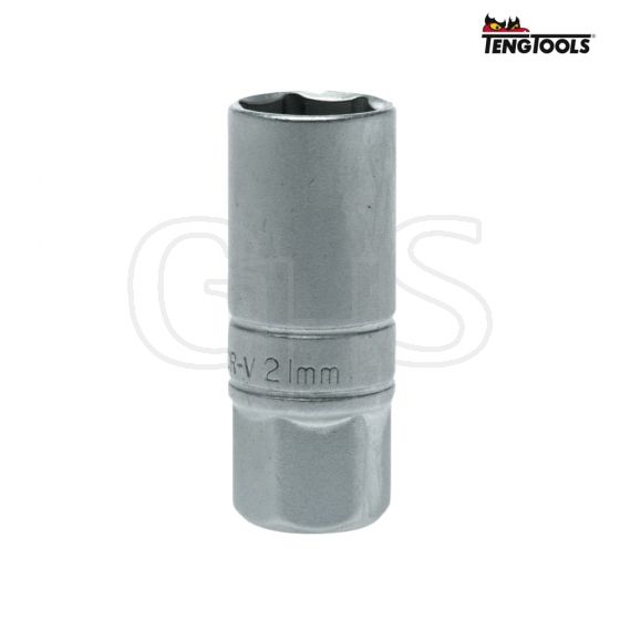 Teng Spark Plug Socket 1/2in Drive 21mm 