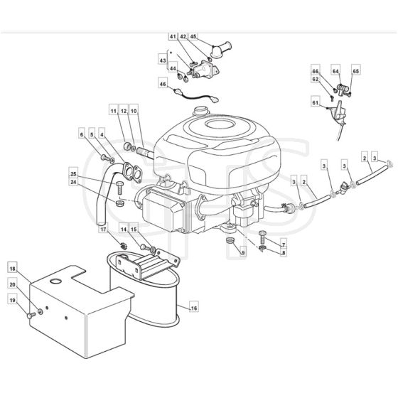 TM 35 H - 2009 - 2T2642433/BM9 - Mountfield Ride On Mower B&S Engine Diagram