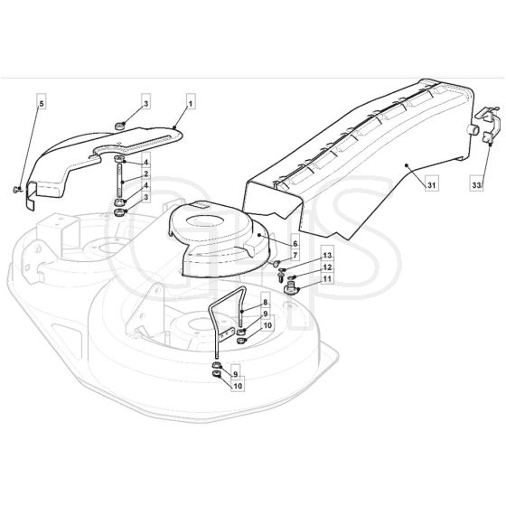 TM 35 H - 2009 - 2T2644433/09 - Mountfield Ride On Mower Guards Diagram