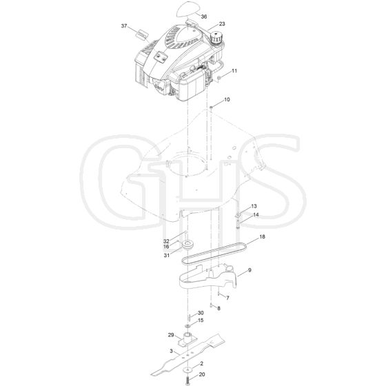 Engine and Blade Assembly