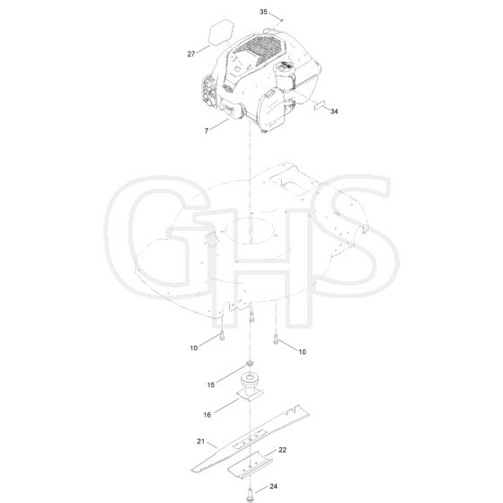 Engine and Blade Assembly