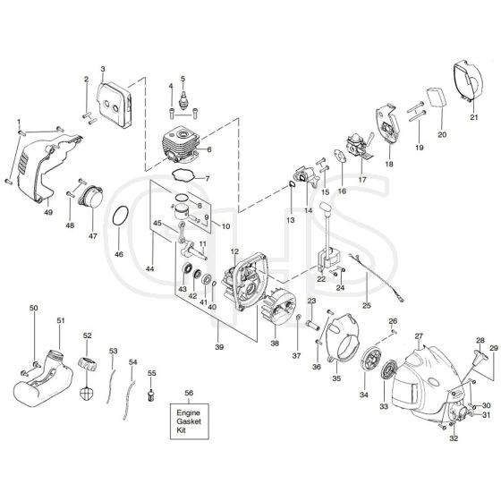 McCulloch TRIM MAC ST PLUS - 2010-03 - Engine (2) Parts Diagram