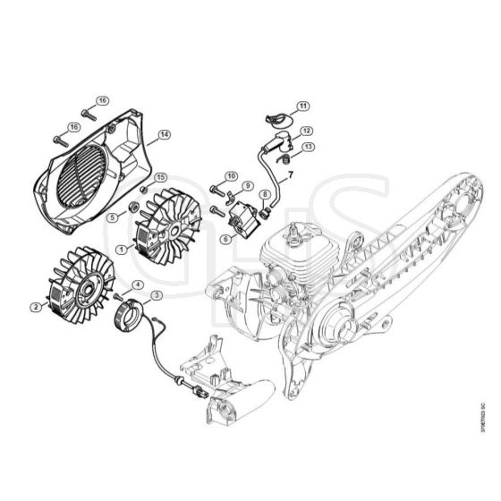 TS410 F-Ignition System Assembly         