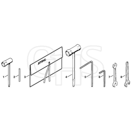 Stihl TS510 - Tools - Parts Diagram