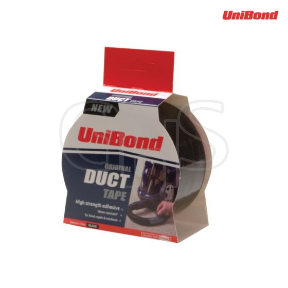 Unibond Duct Tape Black 50mm x 25m - 1517009