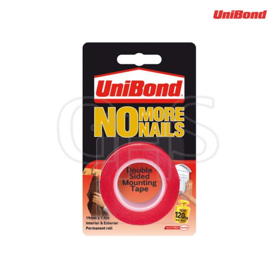 Unibond No More Nails Roll Interior / Exterior 19mm x 1.5m - 1507603