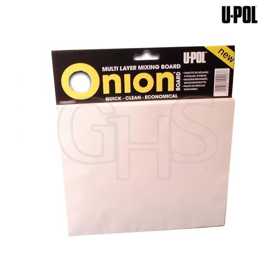 U-Pol Onion Board Multi Layer Mixing Pallette 1 Pack (100 Sheets) - ON/1