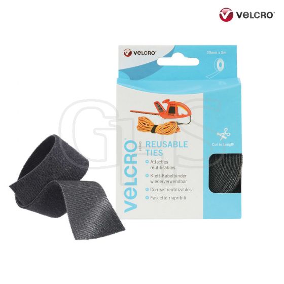ONE-WRAP Reusable Ties 30mm x 5m Black by VELCRO - 60254