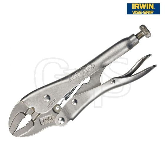IRWIN 7WRC Curved Jaw Locking Pliers with Wire Cutter 175mm (7in) - T0702EL4