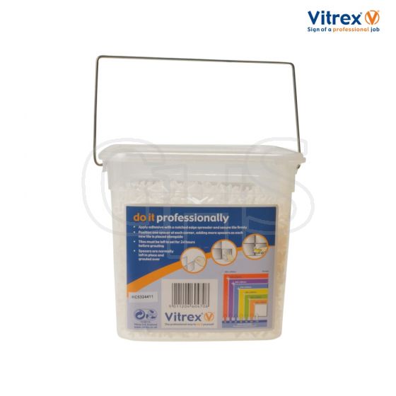 Vitrex Wall Tile Spacers 2.5mm Pack of 3000 - 10202600V