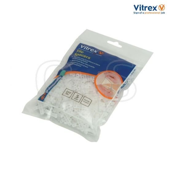 Vitrex Floor Tile Spacers 5mm Pack of 1500 - 102056