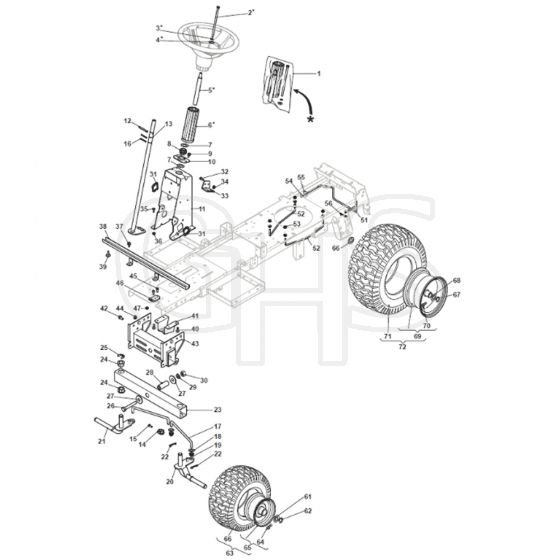 Cobra XE866B - Tractor Steering Diagram