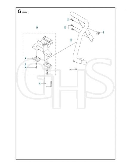 Husqvarna 3122K - Handle
