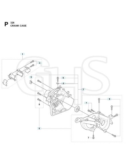 Husqvarna 325 Lx - Crankcase & Clutchdrum