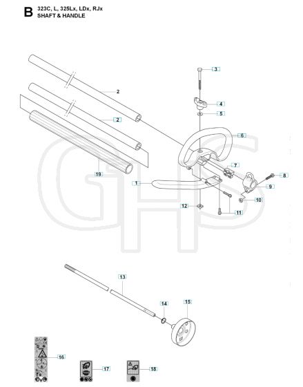 Husqvarna 325 Lx - Shaft & Handle
