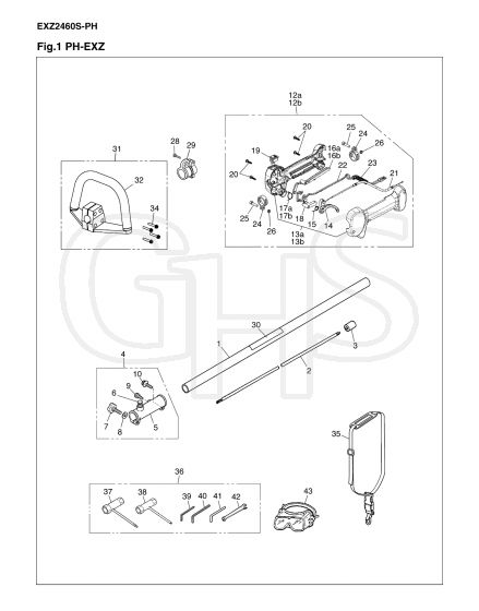 Husqvarna 325 Lxt - Shaft & Handle 2