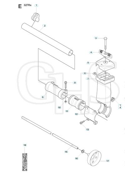 Husqvarna 327 Lx - Shaft & Handle 2
