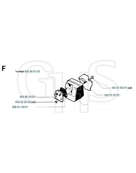 Husqvarna 40 - 2001-Current - Muffler