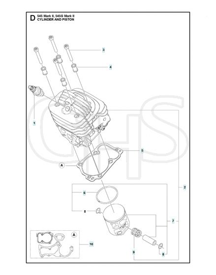 Husqvarna 545 Mark II - Cylinder Piston