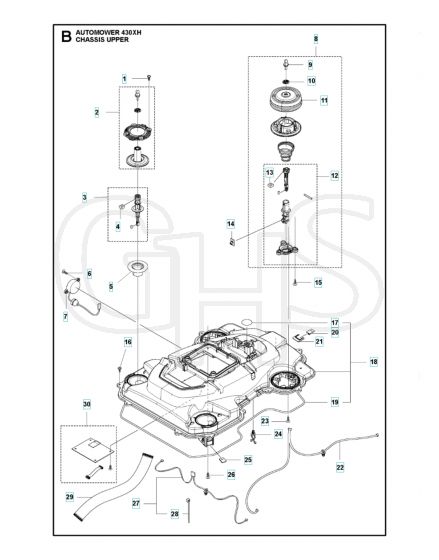 Husqvarna Automower 430Xh - Chassis Upper
