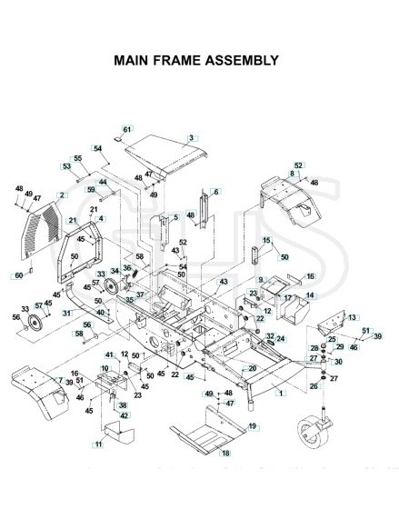 Husqvarna Bze6134 D - Chassis & Frame