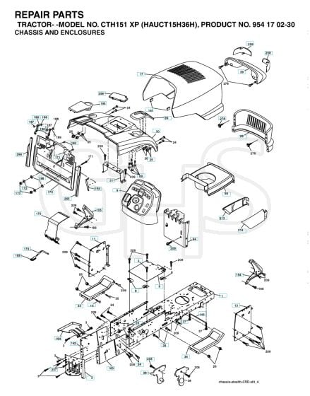 Husqvarna Cth151 Xp - Chassis & Enclosures