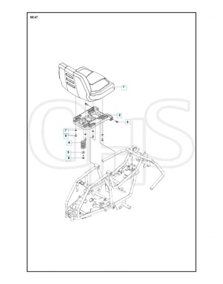 Husqvarna R 115B - Seat