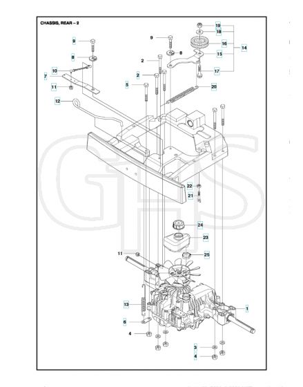 Husqvarna R 316TX - Chassis Rear 2