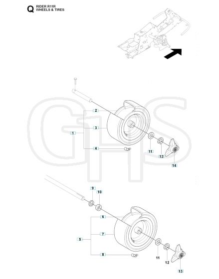 Husqvarna RIDER 11R - Wheels & Tyres