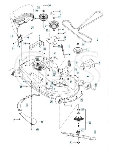 Husqvarna Rz46I Bf - Mower Deck & Cutting Deck