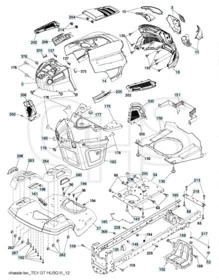 Husqvarna Ts 142K - Chassis & Enclosures
