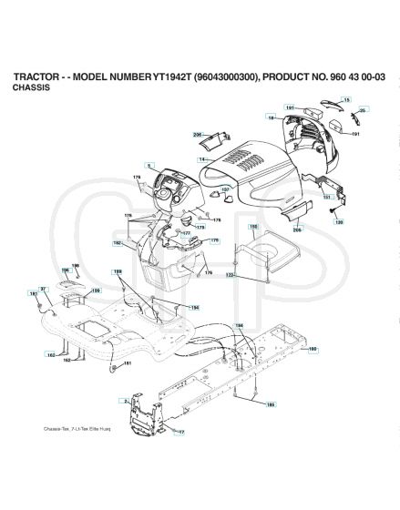 Husqvarna Yt1942 T - Chassis & Enclosures