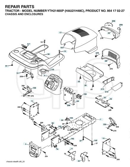 Husqvarna Yth2148 Xp - Chassis & Enclosures