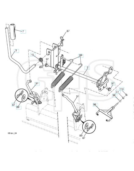 Husqvarna Yth48Xls - Mower Lift Lever