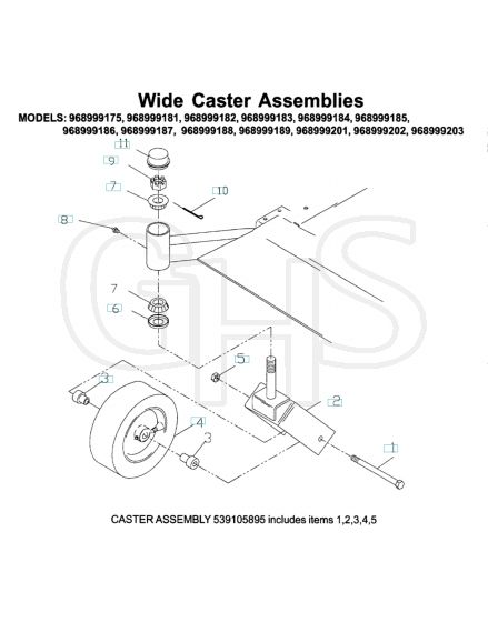 Husqvarna Zth7227Koa - Casters