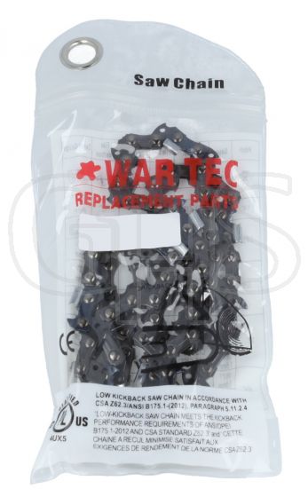 WAR TEC 18" - Chainsaw Chain 3/8" - 063" - 66 Links, Single