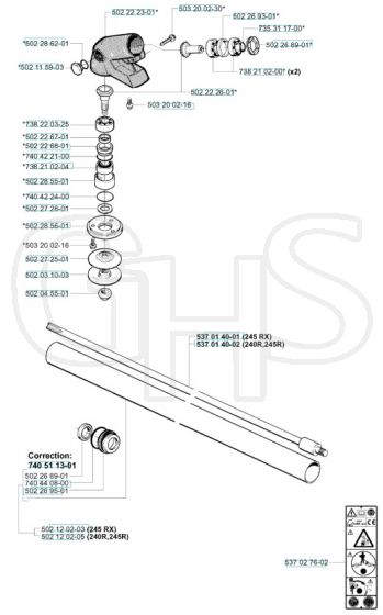 Husqvarna 240 - 2001-Current - Bevel Gear & Shaft