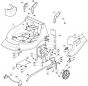 M512 PD 3S BW - 2010 - 292157838/M10 - Mountfield Rotary Mower Deck Diagram