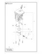 Husqvarna 135E-SERIES - Cylinder Piston