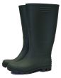 Town & Country Essential Full Length Green Size 3 Wellington Boots - TFW818