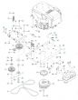 Husqvarna Mz5225 - Engine Mounting With Guards & Muffler