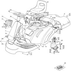 1228H - 2004 - 13-2642-14 - Mountfield Ride On Mower Body Diagram