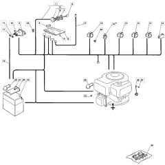 1228H - 2004 - 13-2642-14 - Mountfield Ride On Mower Electrics Diagram